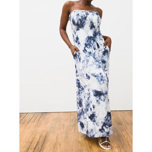 Soma Blue and White Maxi Dress